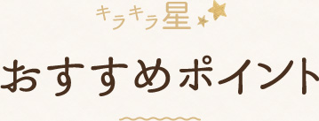 おすすめポイント